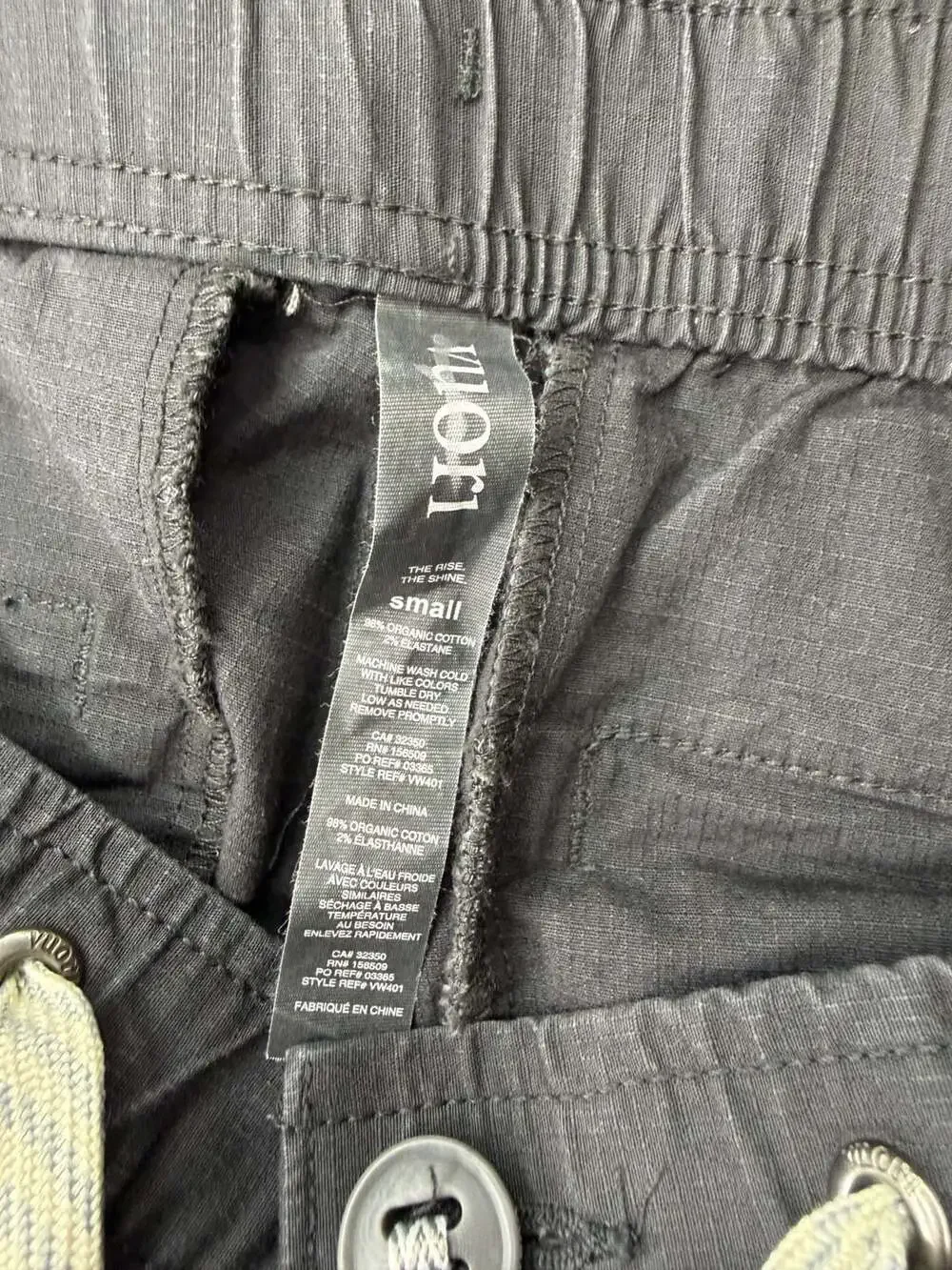 Vuori Ripstop Climber Pants VW401 Dark Gray Size Small